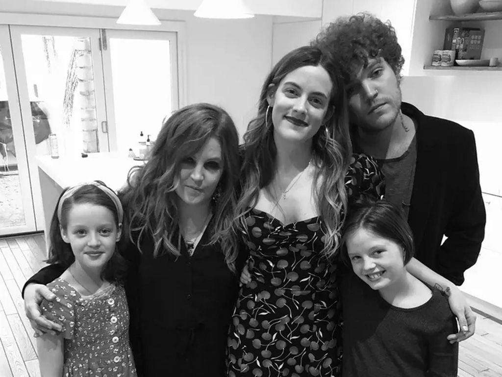 The Lockwood family, including Lisa Marie Presley, her three daughters and late son. 